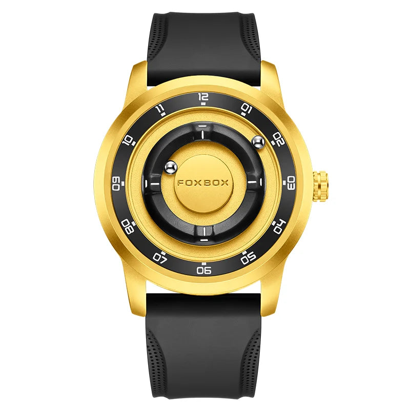 vastara foxbox magnetic ball dial watch watch 8 - business unisex timepiece with waterproof (USA)