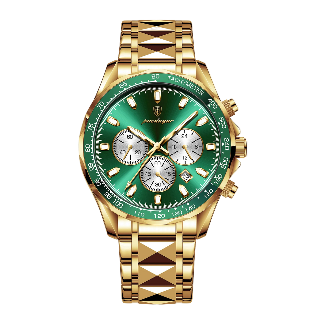 POEDAGAR Luxury Brand Men Watch Waterproof Luminous Stainless Steel Men's Watches Chronograph Date Quartz Business Watch F...