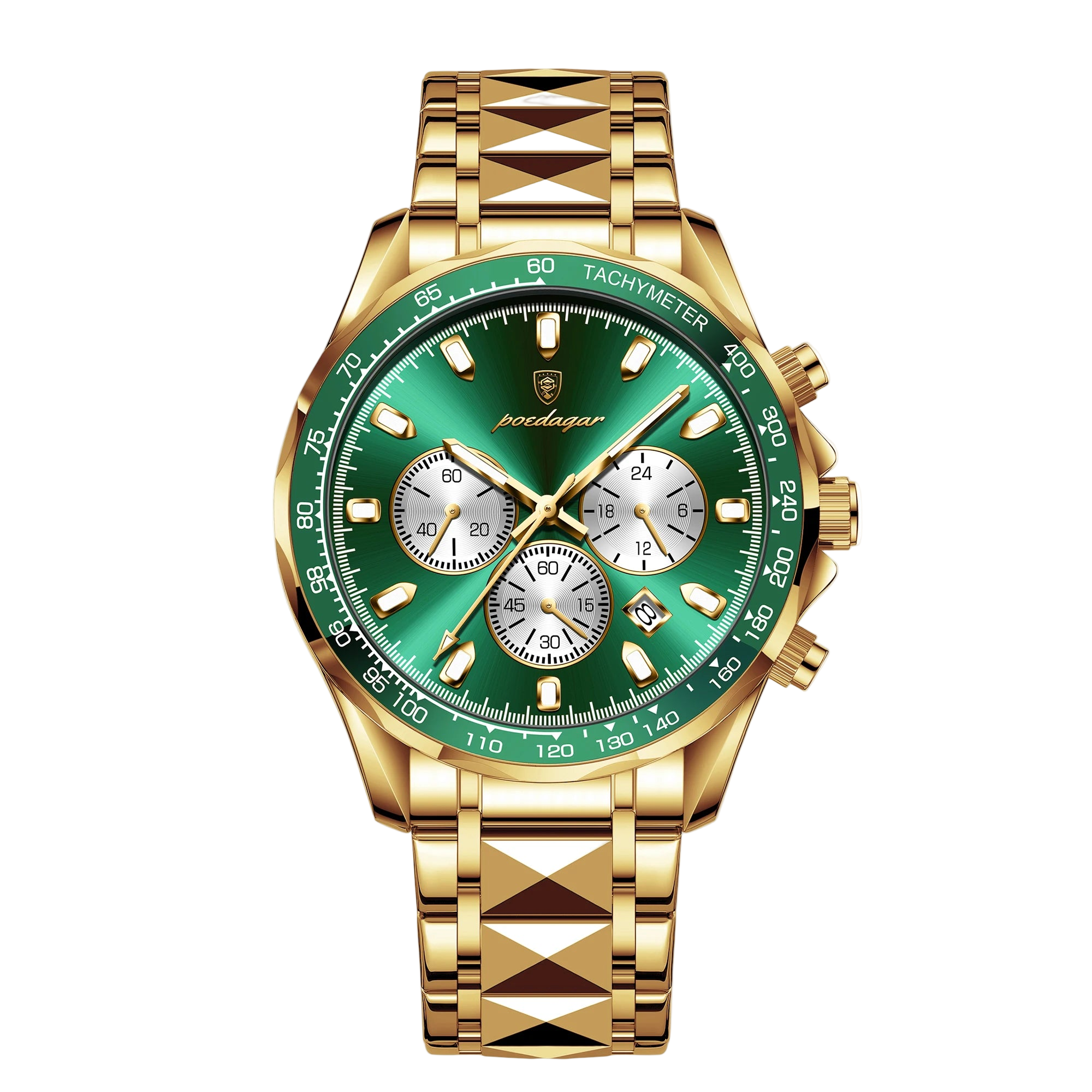 POEDAGAR Luxury Brand Men Watch Waterproof Luminous Stainless Steel Men's Watches Chronograph Date Quartz Business Watch F...