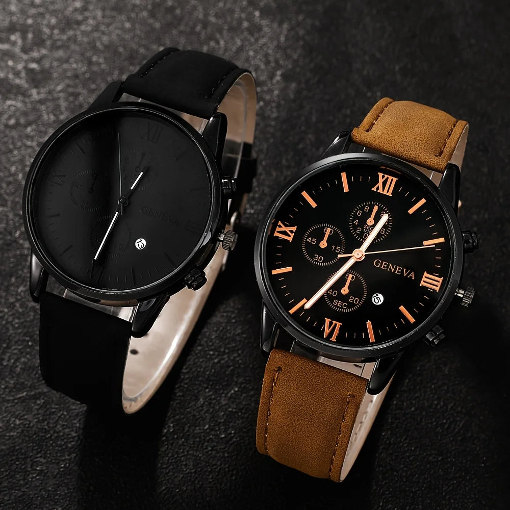 Valoré Set – Men's Luxury Leather Watch - Additional product view 2