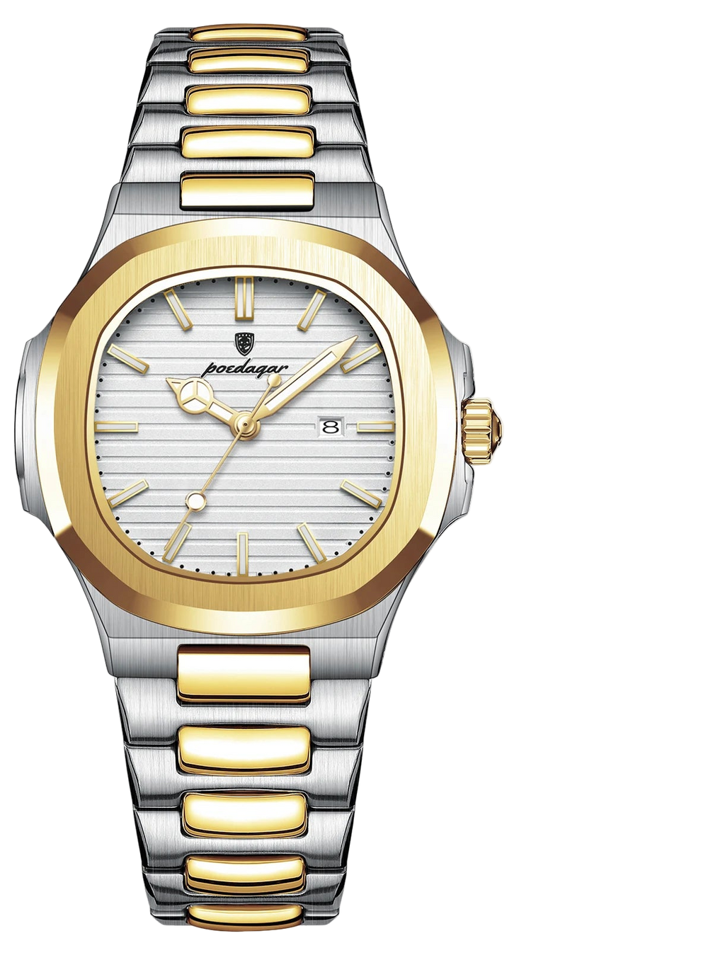 POEDAGAR Luxury Square Watch for Woman Waterproof Luminous Date Ladies Watch Stainless Steel Quartz Women's Watches Female...