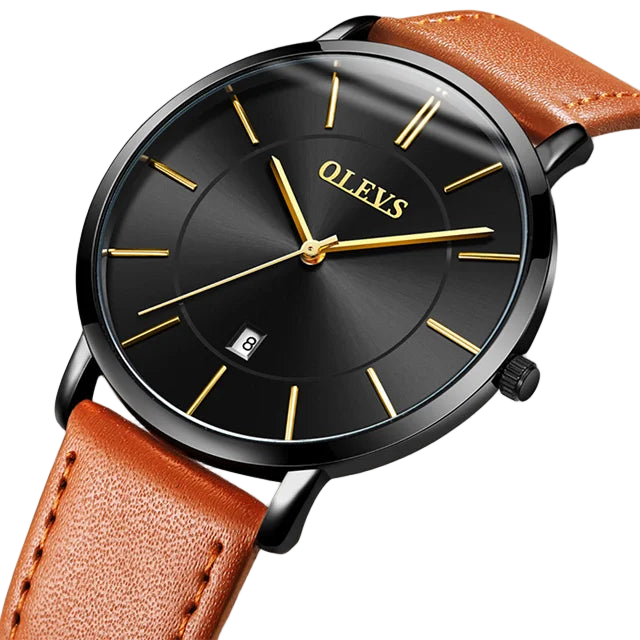 customer favorite OLEVS 5869 Quartz Watch for Men Ultra Thin 6.5mm Minimalist Waterproof Date Bussiness Man Watch Simple F...