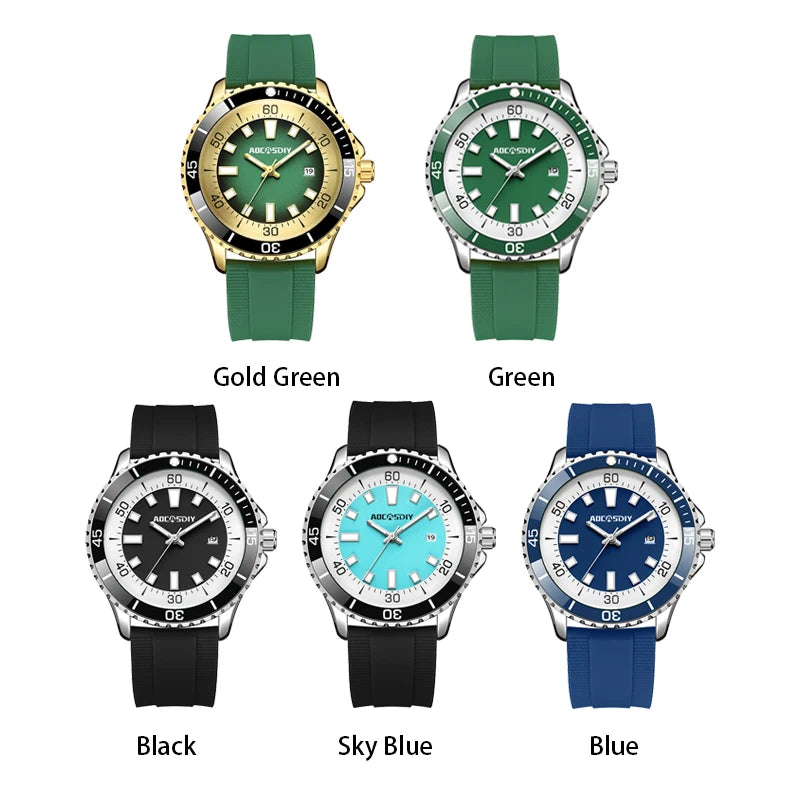 TitanForge™ ChronoX – Luminous Waterproof Sports Watch for Men