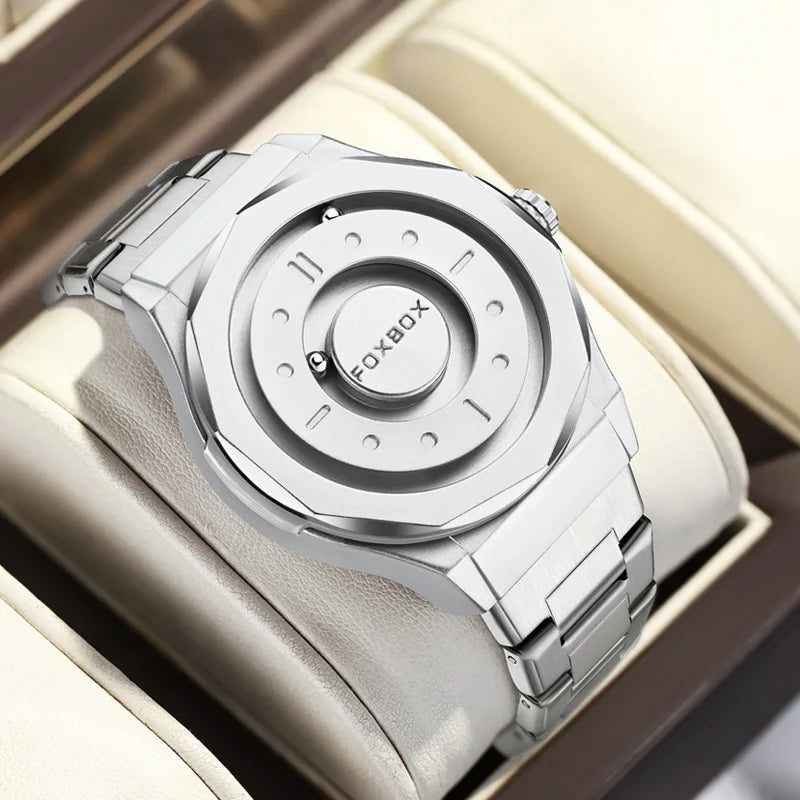 vastara foxbox stainless steel watch watch 12 - classic unisex timepiece with stainless steel (USA)