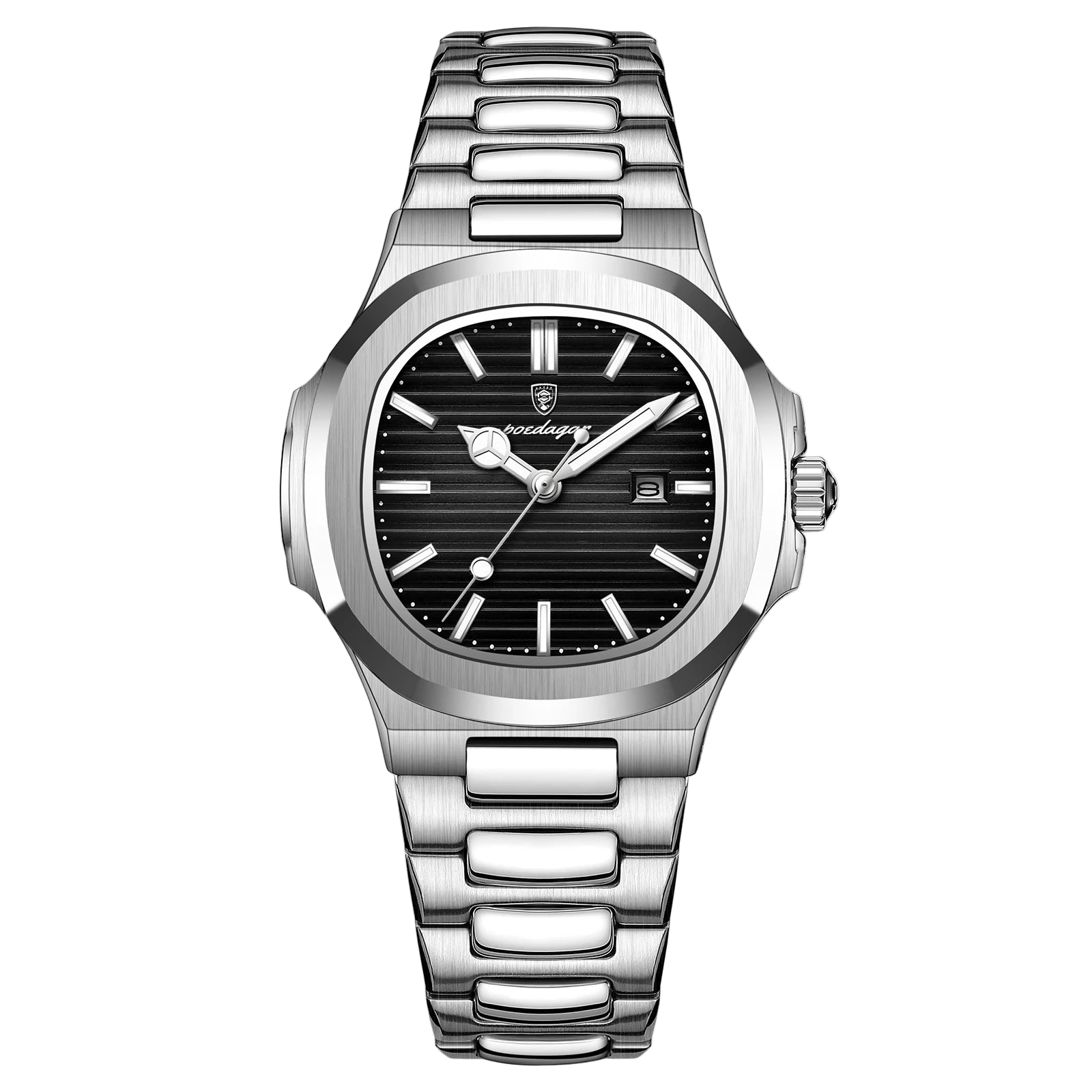 POEDAGAR Luxury Square Watch for Woman Waterproof Luminous Date Ladies Watch Stainless Steel Quartz Women's Watches Female...