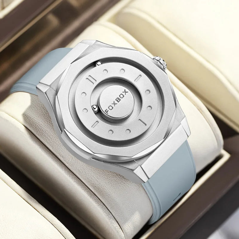 vastara foxbox stainless steel watch watch 8 - classic unisex timepiece with stainless steel (USA)