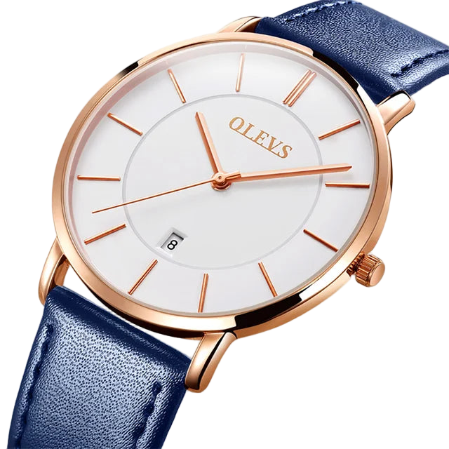 OLEVS 5869 Quartz Watch for Men Ultra Thin 6.5mm Minimalist Waterproof Date Bussiness Man Watch Simple Fashion Men's Wrist...