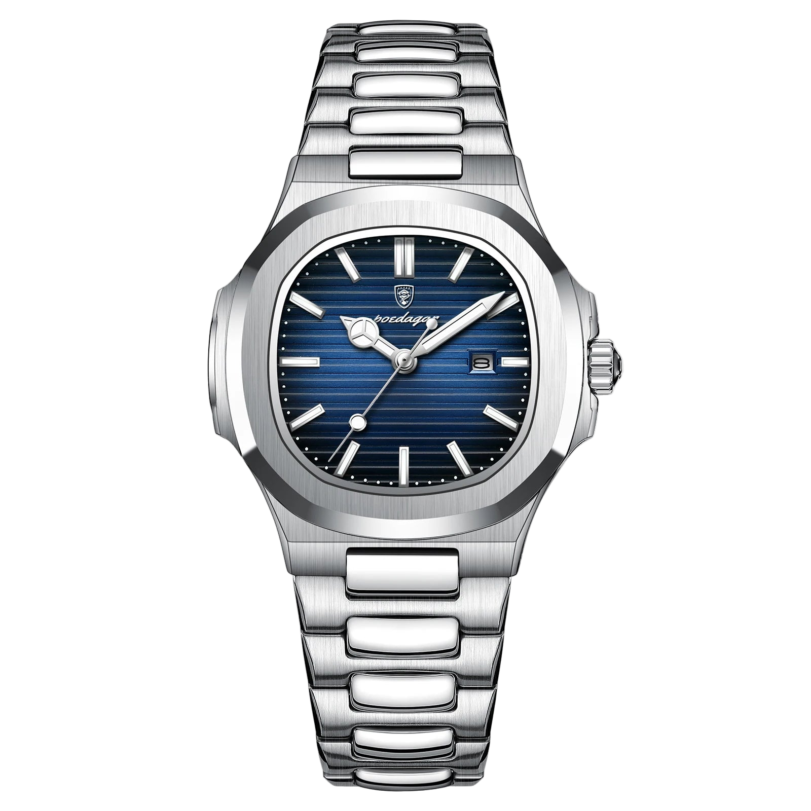 POEDAGAR Luxury Square Watch for Woman Waterproof Luminous Date Ladies Watch Stainless Steel Quartz Women's Watches Female...