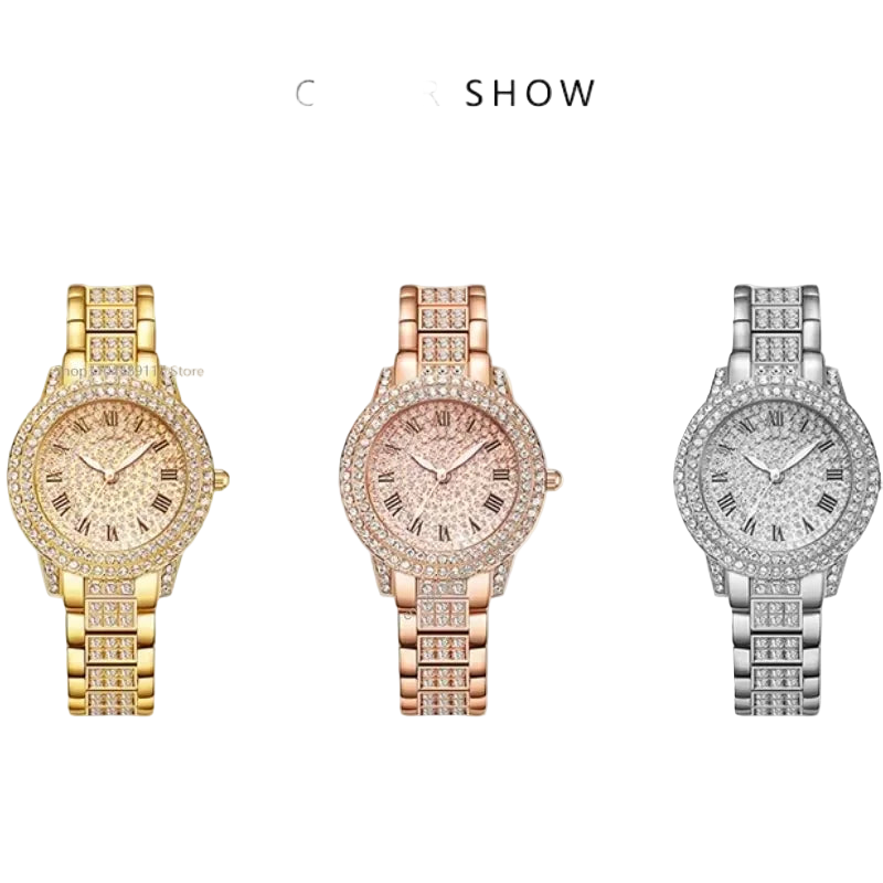 Luxury Women Shiny Bracelet Watches Fine Zircon Mechanical Lady Wristwatches Fashion Folding Watches Buckle Watch Reloj Mu...