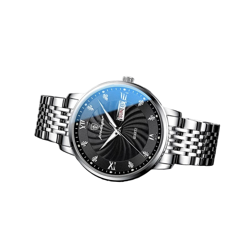 POEDAGAR New Business Mens Watches Top Brand Luxury Stainless Steel Waterproof Week Date Quartz Watch for Men Relogio Masc...