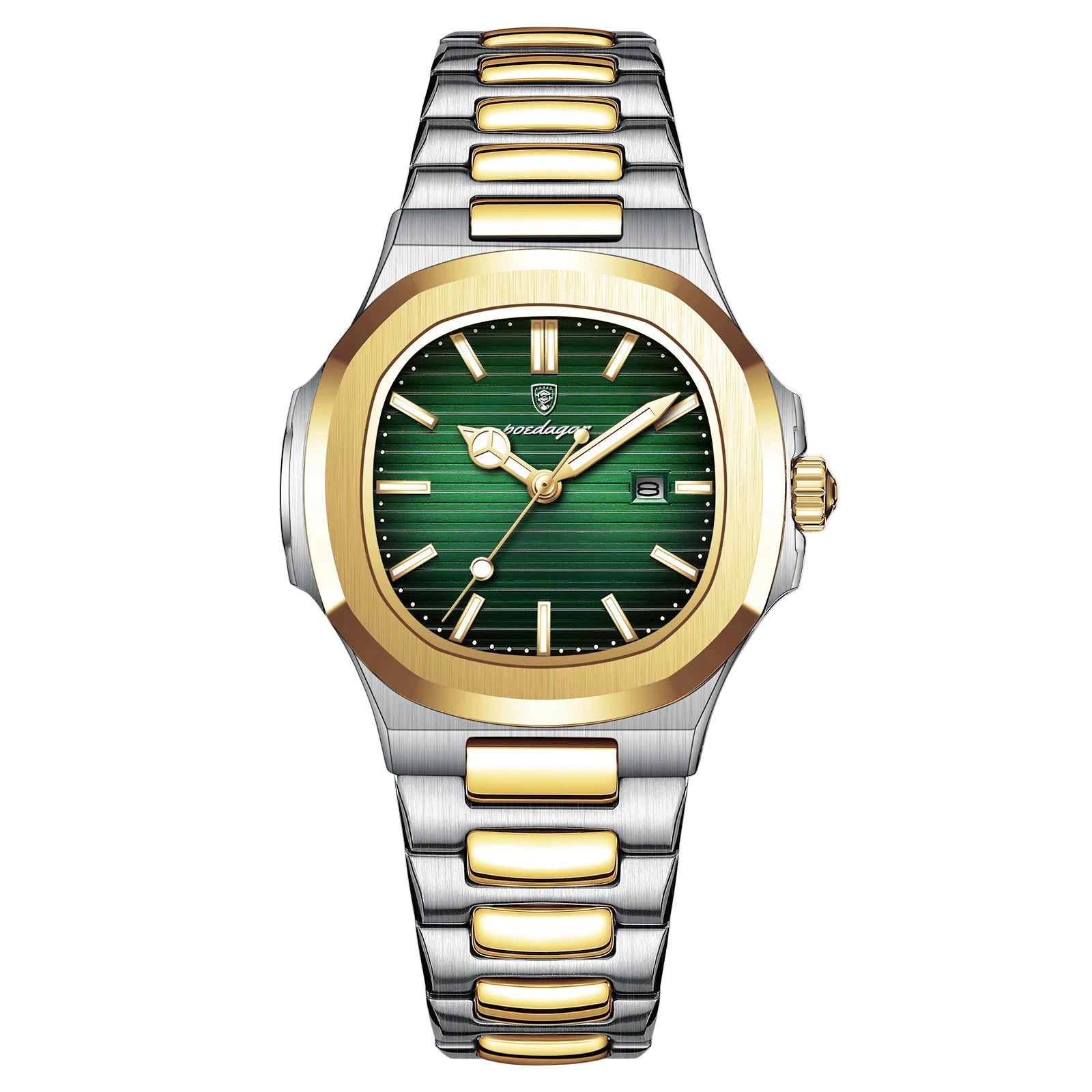 POEDAGAR Luxury Square Watch for Woman Waterproof Luminous Date Ladies Watch Stainless Steel Quartz Women's Watches Female...