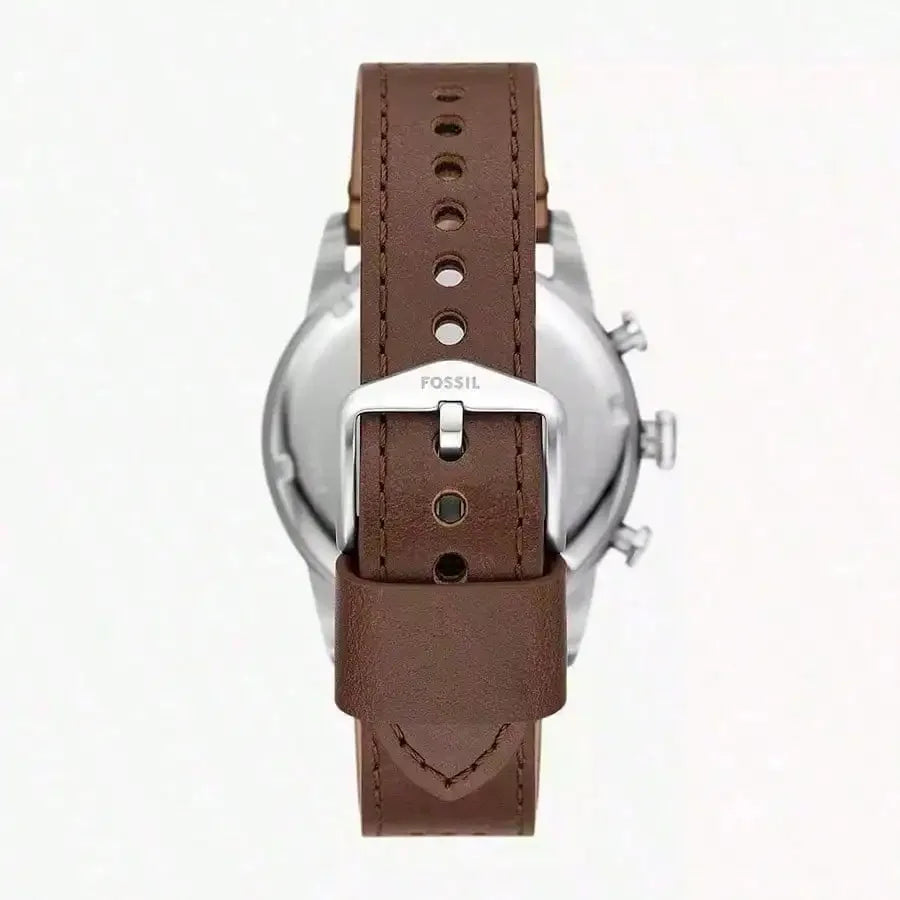 vastara - fossil man watches genuine leather watch detail - quartz movement movement, stainless steel, waterproof casual