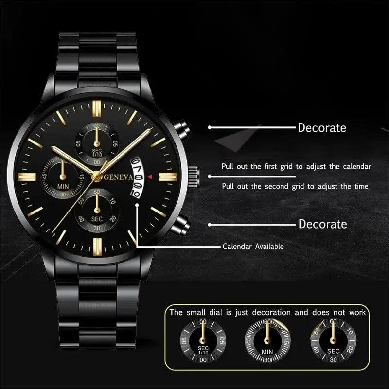 VANTAGE™ Executive Steel Watch - Additional product view 4