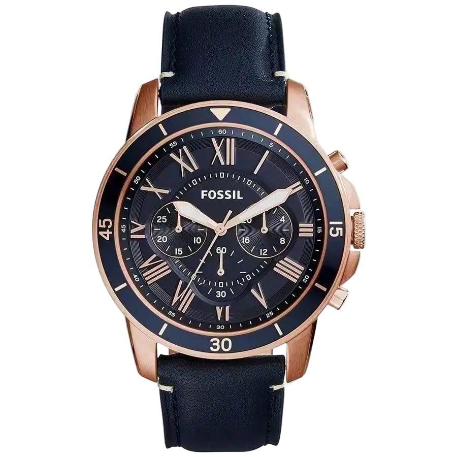 vastara - fossil man watches quartz watch - casual unisex watch with chronograph in neutral stainless steel (USA)