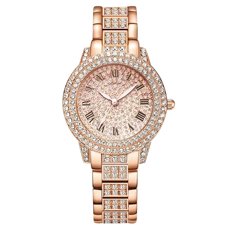 bestseller Luxury Women Shiny Bracelet Watches Fine Zircon Mechanical Lady Wristwatches Fashion Folding Watches Buckle Wat...