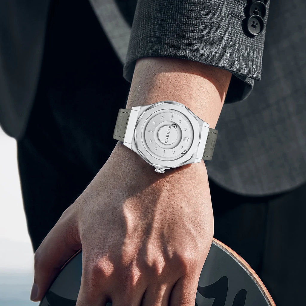 vastara foxbox stainless steel watch watch detail - reliable movement, stainless steel, waterproof classic design (USA)