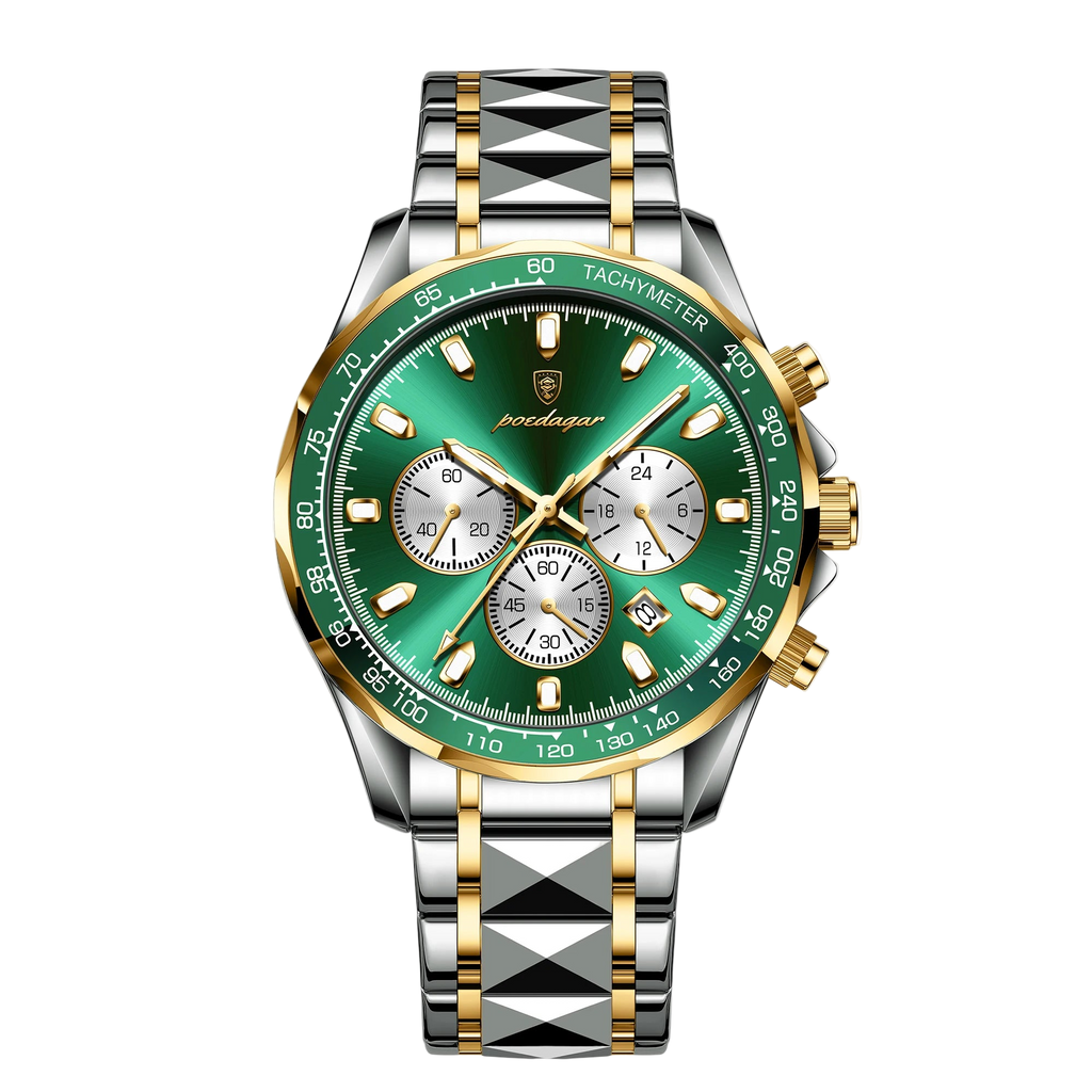 POEDAGAR Luxury Brand Men Watch Waterproof Luminous Stainless Steel Men's Watches Chronograph Date Quartz Business Watch F...