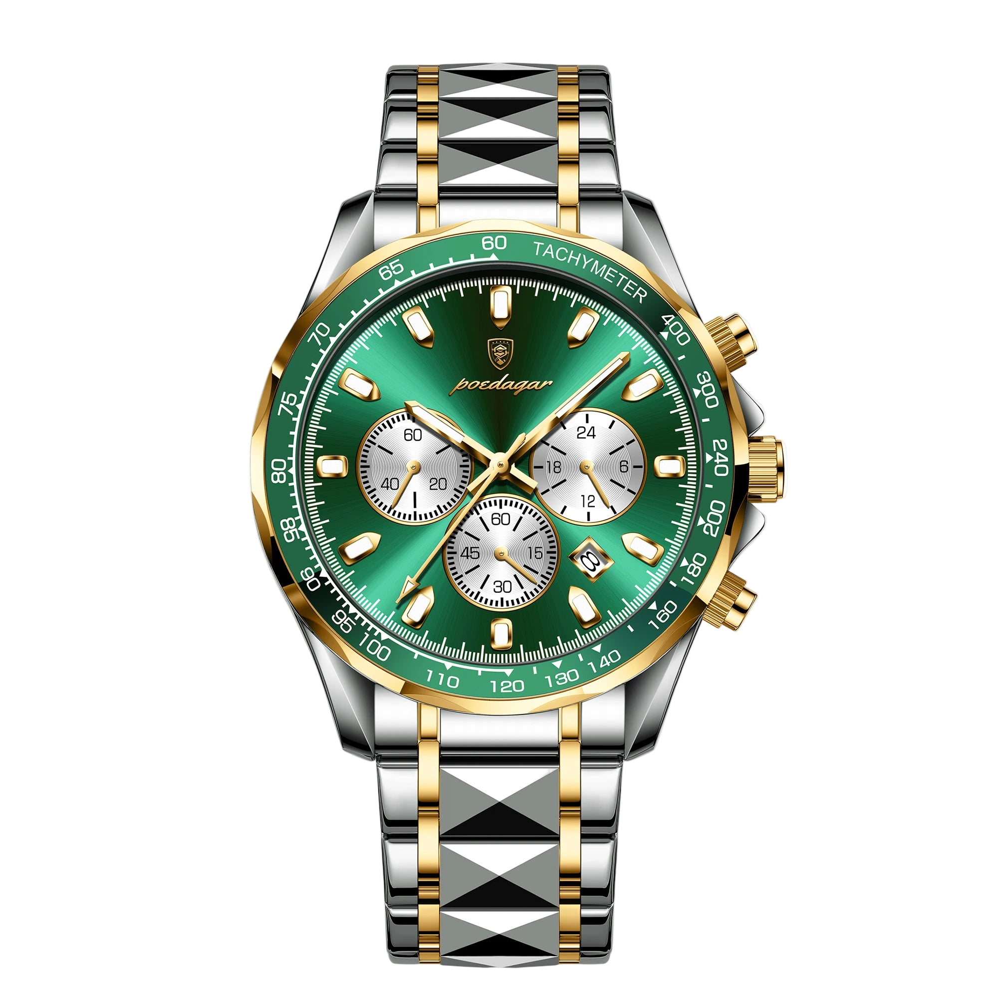 POEDAGAR Luxury Brand Men Watch Waterproof Luminous Stainless Steel Men's Watches Chronograph Date Quartz Business Watch F...