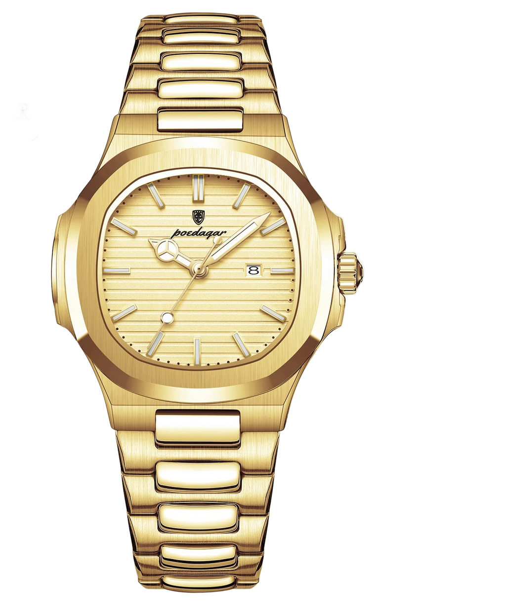 POEDAGAR Luxury Square Watch for Woman Waterproof Luminous Date Ladies Watch Stainless Steel Quartz Women's Watches Female...