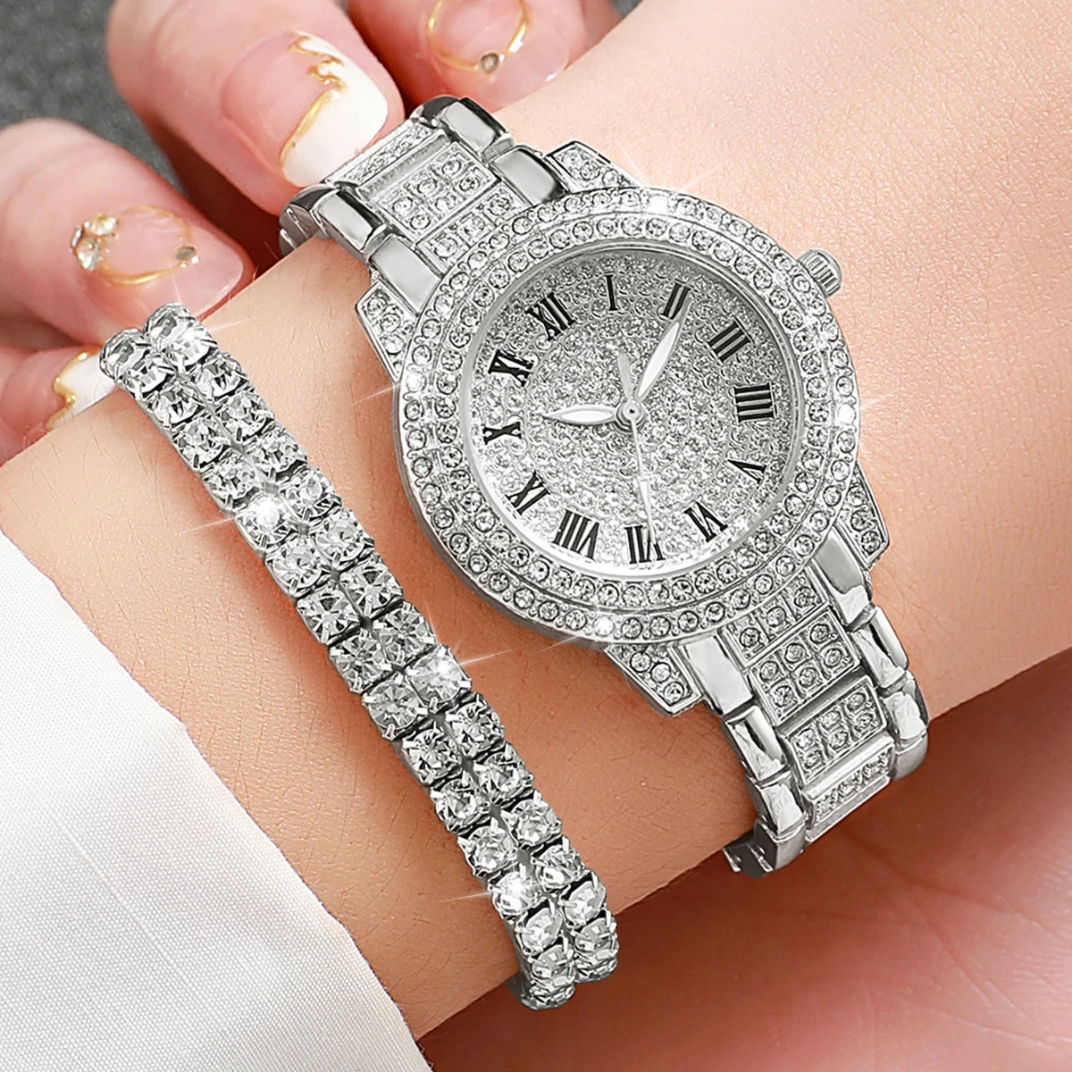 discount Lustrella Set – 6-Piece Diamond-Inspired Women's Watch - Product photo