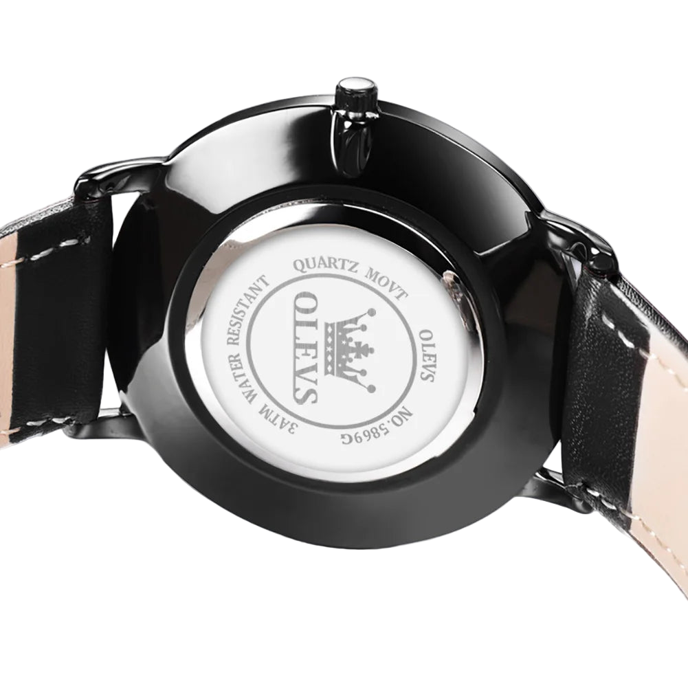 bestseller OLEVS 5869 Quartz Watch for Men Ultra Thin 6.5mm Minimalist Waterproof Date Bussiness Man Watch Simple Fashion ...