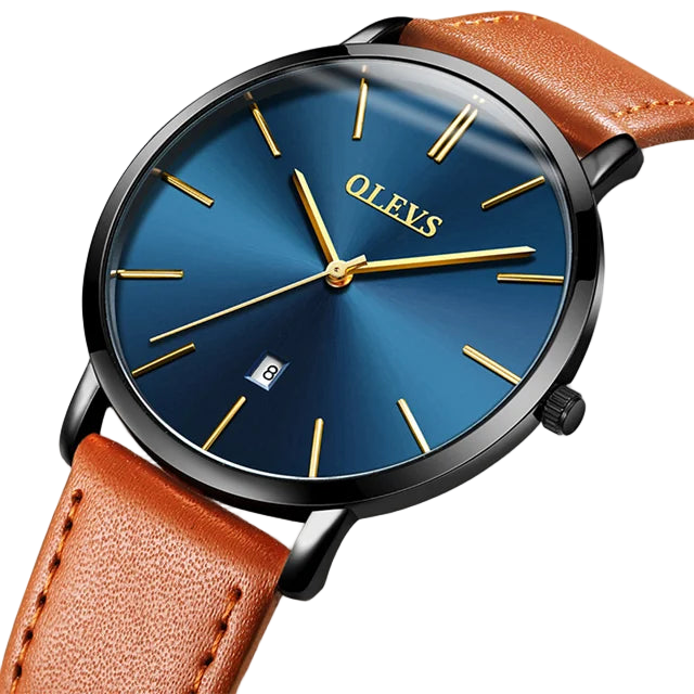 new OLEVS 5869 Quartz Watch for Men Ultra Thin 6.5mm Minimalist Waterproof Date Bussiness Man Watch Simple Fashion Men's W...