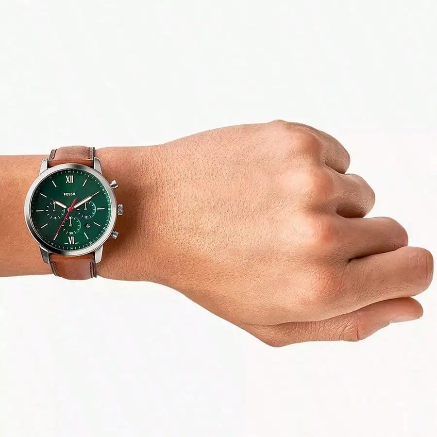 VASTARA vastara - fossil men's quartz leather three-hand watch unisex timepiece - waterproof stainless steel watch (USA)