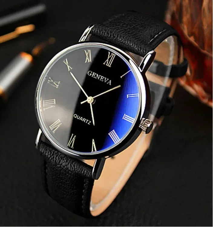 Famous Brand Men Quartz Watch Business Casual Fashion Student Trend Leather Strap Wristwatch Luxury Gift Clock Dropshippin...