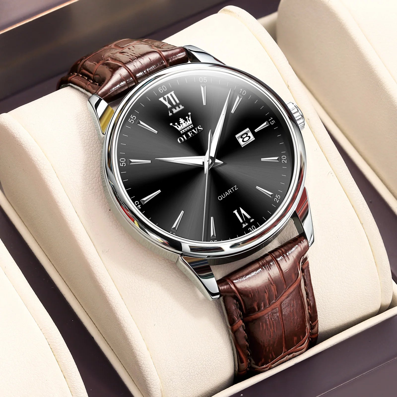 genuine OLEVS LUXORA™ – The Executive Waterproof Timepiece - Product photo