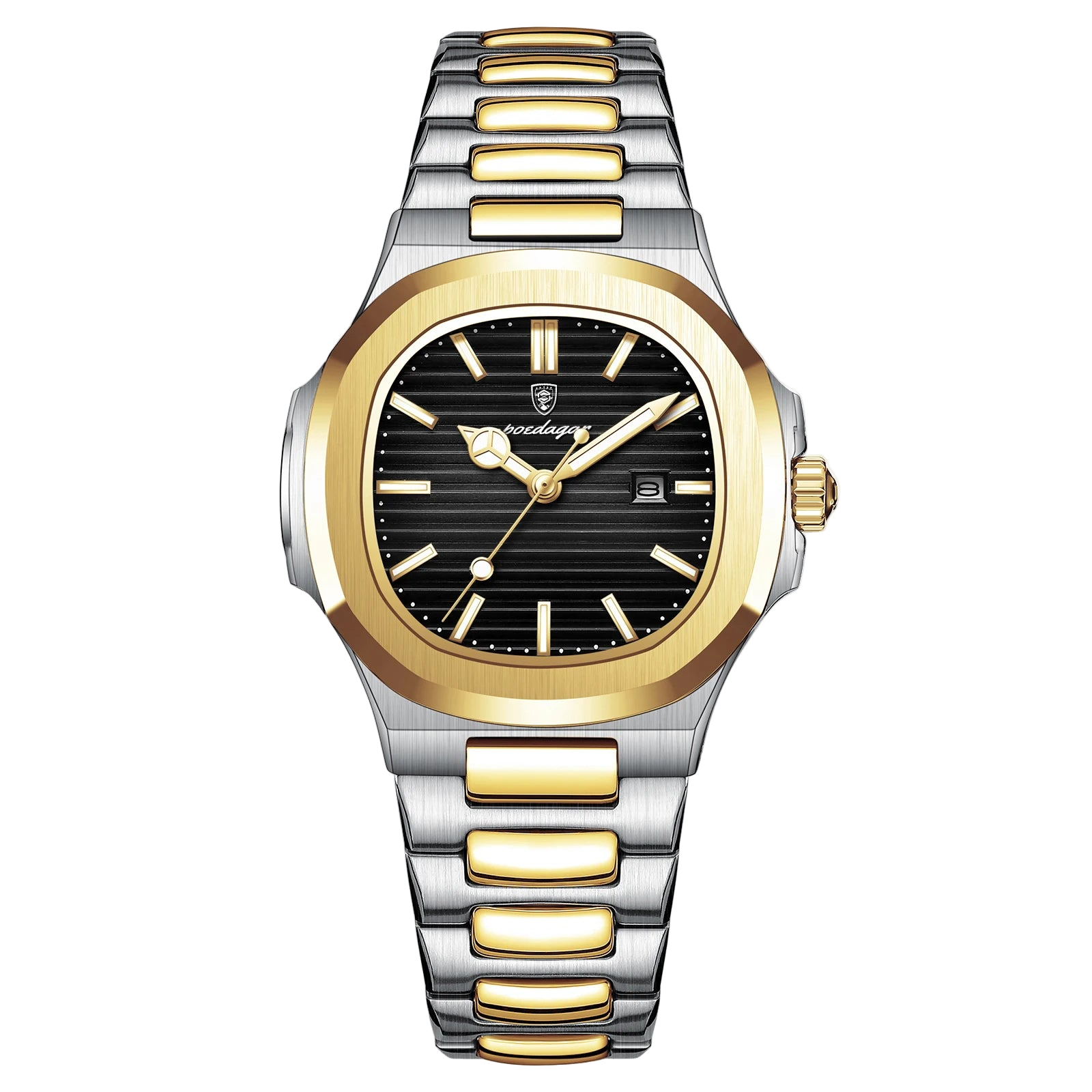 POEDAGAR Luxury Square Watch for Woman Waterproof Luminous Date Ladies Watch Stainless Steel Quartz Women's Watches Female...