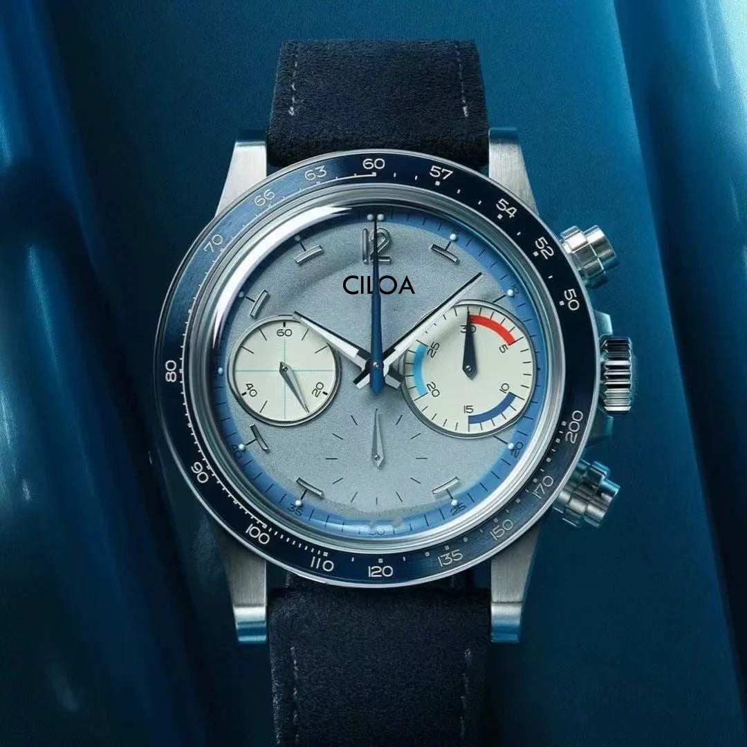 vastara ciloa blue round multi-function 's light authentic trend watch detail - reliable movement, stainless steel,