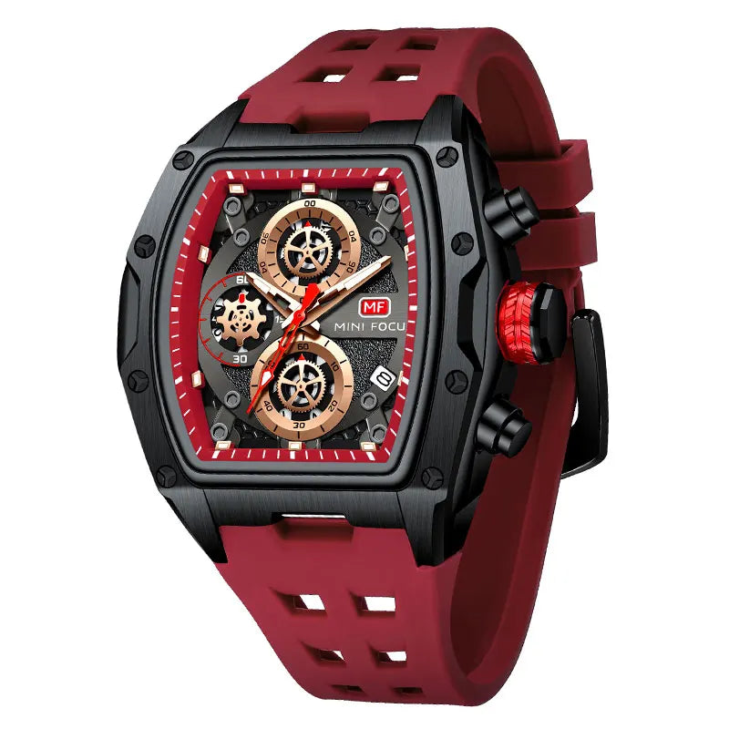 sell vastara chronograph mini focus - classic unisex watch with chronograph in white stainless steel (USA)