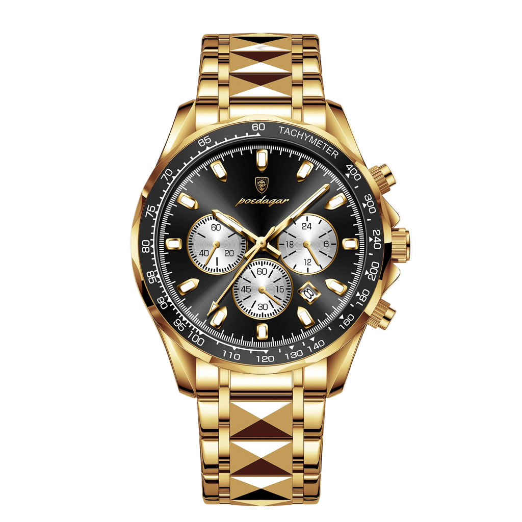 POEDAGAR Luxury Brand Men Watch Waterproof Luminous Stainless Steel Men's Watches Chronograph Date Quartz Business Watch F...