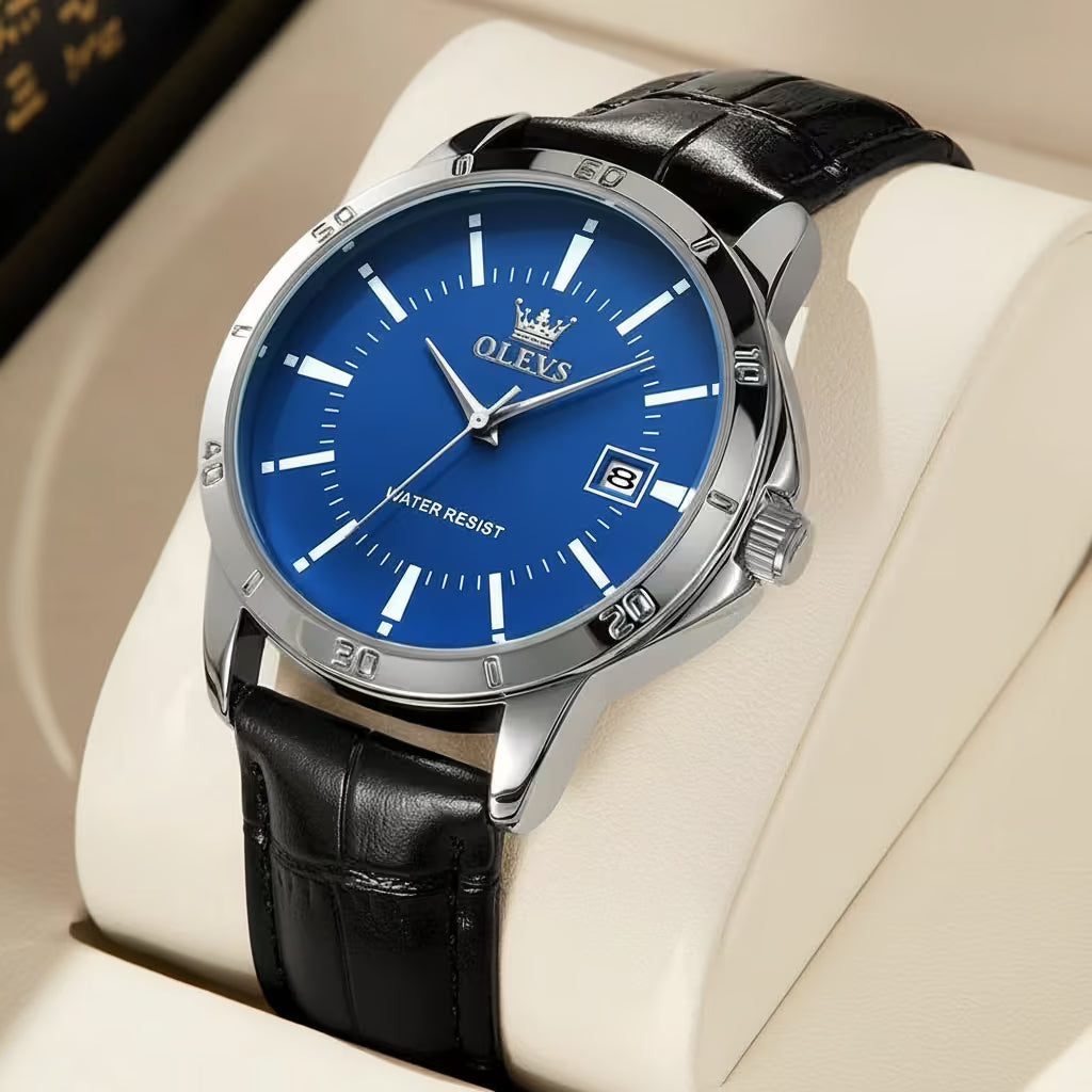 premium OLEVS NOIRÉ™ – The Minimalist Leather Timepiece - Product photo