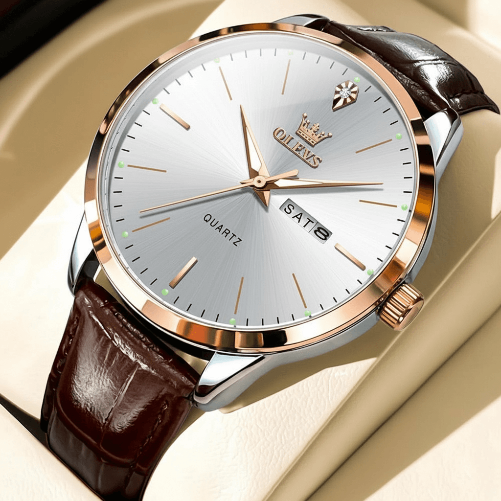 discount OLEVS IMPÉRIA™ – The Dual Calendar Executive Watch - Product photo