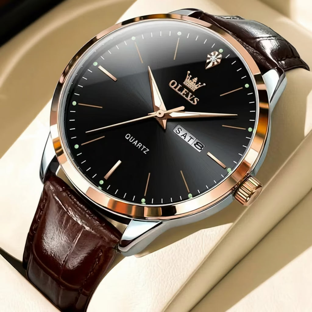 top rated OLEVS IMPÉRIA™ – The Dual Calendar Executive Watch - Product photo