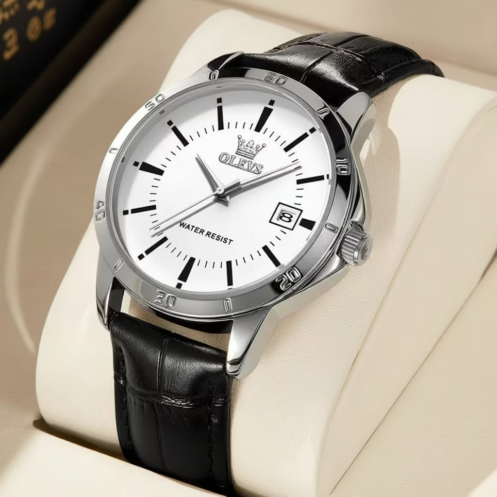 OLEVS NOIRÉ™ – The Minimalist Leather Timepiece - Additional product view 2