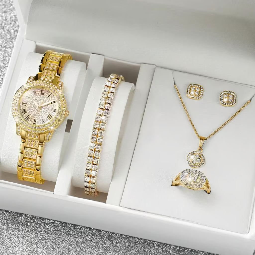 Lustrella Set – 6-Piece Diamond-Inspired Women's Watch - Additional product view 6